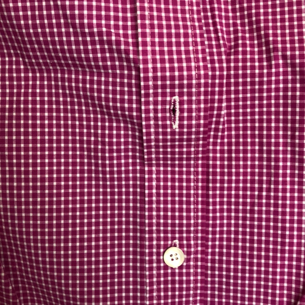 Pink Tiny Checkered Button-Down - image 2